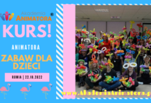 Kurs Animator Zabaw dla Dzieci Rumia, 22.10.2022 – Zobacz