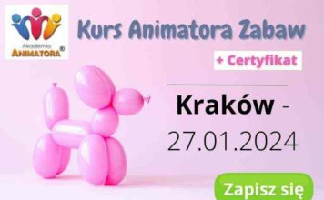 Kraków Kurs Animatora Zabaw dla Dzieci – 27.01.2024 Kraków Kurs Animatora Zabaw