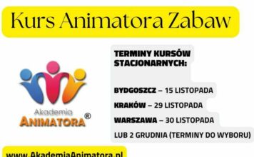 Kurs Animatora Warszawa, Kurs Animatora Bydgoszcz, Kurs Animatora Kraków