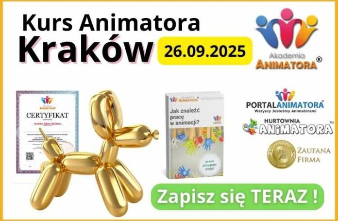 Kurs Animatora dla Dzieci Kraków 26.09.2025