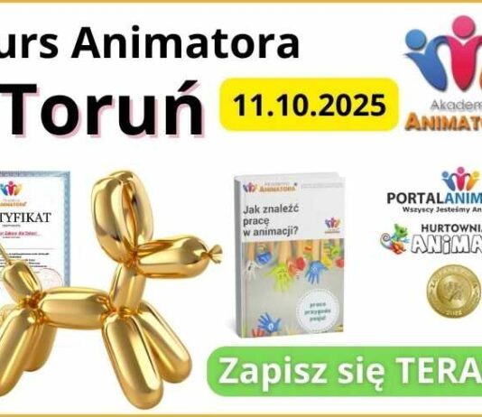 Kurs Animatora dla Dzieci Toruń – 11.10.2025