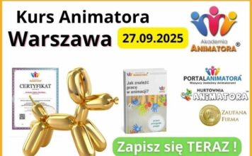 Kurs Animatora dla Dzieci Warszawa Stacjonarnie 27.09.2025