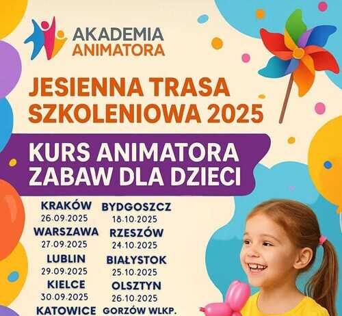 Hej, Animatorze! Jesienna Trasa 2025 — spotkajmy się na żywo w Twoim mieście