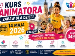 Kurs Animatora Zabaw dla Dzieci — Kraków, 14 maja 2026 | Akademia Animatora®
