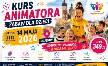 Przed Sezonem — Kurs Akademii Animatora® w Krakowie, 14 Maja 2026. Dla Tych, Którzy Chcą Być Gotowi Kurs Animatora Zabaw dla Dzieci — Kraków, 14 maja 2026 | Akademia Animatora®