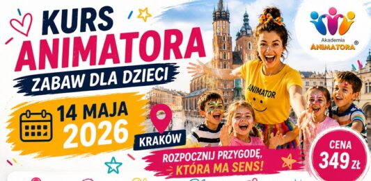 Kurs Animatora Zabaw dla Dzieci — Kraków, 14 maja 2026 | Akademia Animatora®
