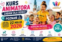 Kurs animatora zabaw dla dzieci Poznań 22 maja 2026 Akademia Animatora szkolenie