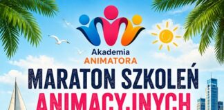 Maraton Szkoleń Animacyjnych w Wakacje – Gdynia / Rumia, 27.06–02.07.2026 – Akademia Animatora® – program 6 kursów: Animator Zabaw dla Dzieci, Animator Czasu Wolnego, Dekoracje Balonowe, Animator II Stopnia, Animator Osób Starszych, Kurs Biznesowy