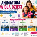 Terminy Kursu Animatora Zabaw dla Dzieci wakacje 2026 – 6 miast Akademii Animatora®