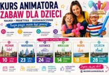 Wakacje 2026 w branży animacyjnej: gdzie uzupełnić kwalifikacje i zdobyć certyfikat? Terminy Kursu Animatora Zabaw dla Dzieci wakacje 2026 – 6 miast Akademii Animatora®