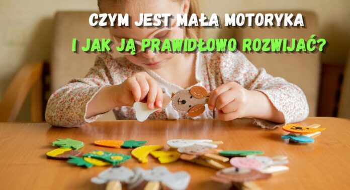 mala_motoryka Mała dziewczynka bawi się filcowymi zwierzątkami na spinaczach, ćwicząc małą motorykę i sprawność manualną dłoni